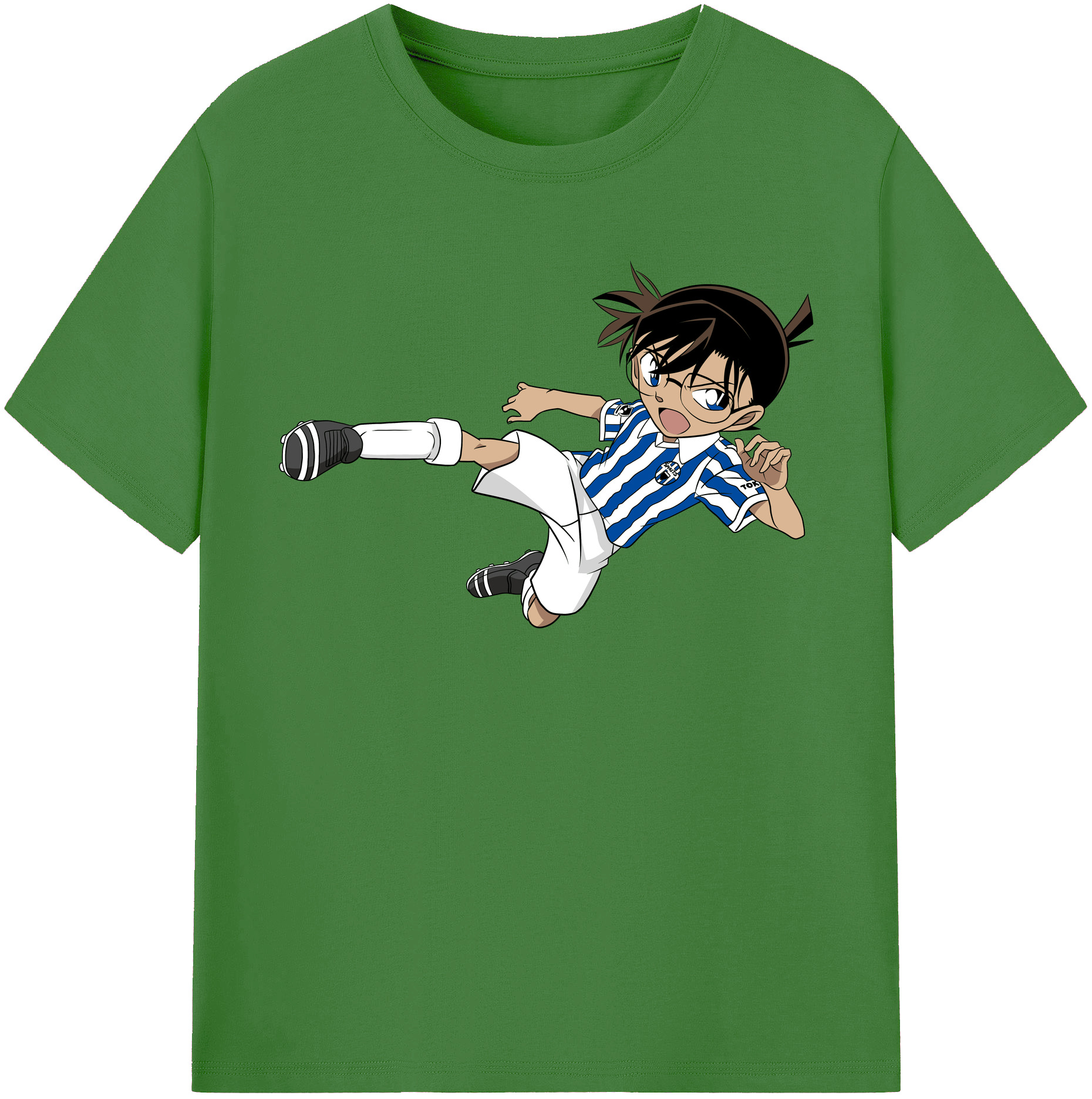 （画像用） 名探偵コナン 江戸川 コナン Detective Conan Conan Edogawa レディースカジュアルプリントTシャツ（綿100％）